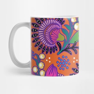 Bright Maximalist Folk Art Mug